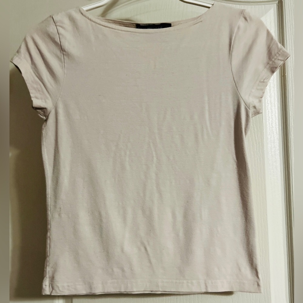 Club Monaco Light Pink Short Sleeve Crew Tee